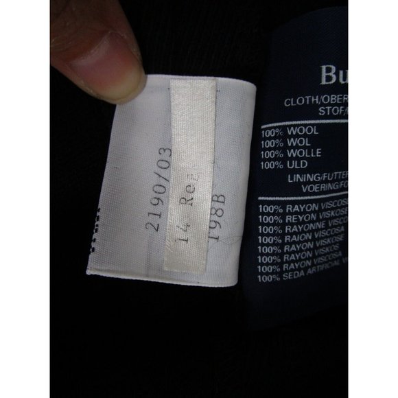 VINTAGE Burberry London Pants 14 High Rise Trouser Tapered Cuffed - Picture 8 of 10